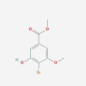 molecular formula C9H9BrO4 B8644274 Methyl 4-bromo-3-hydroxy-5-methoxybenzoate 