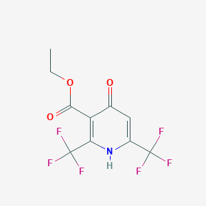 4-Hydroxy-2,6-bis-trifluoromethyl-nicotinic acid ethyl ester