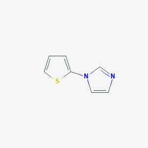 molecular formula C7H6N2S B8644325 1-(Thiophen-2-yl)-1H-imidazole CAS No. 85326-66-5