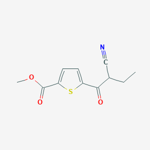 B8644406 Methyl 5-(2-cyanobutanoyl)thiophene-2-carboxylate CAS No. 921596-51-2