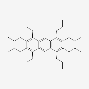 molecular formula C38H58 B8644446 1,2,3,4,5,6,7,8-Octapropylanthracene CAS No. 358753-30-7