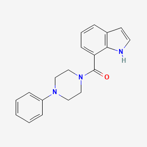 molecular formula C19H19N3O B8644472 Piperazine,1-(1h-indol-7-ylcarbonyl)-4-phenyl- 