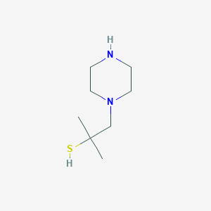 2-Methyl-1-piperazinylpropane-2-thiol