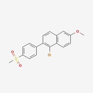 1-Bromo-2-[4-(methanesulfonyl)phenyl]-6-methoxynaphthalene