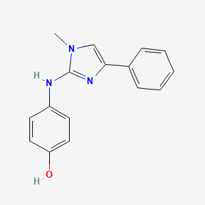 4-[(1-methyl-4-phenylimidazol-2-yl)amino]phenol