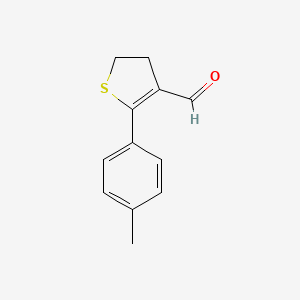 molecular formula C12H12OS B8644527 2-(4-Methylphenyl)-4,5-dihydrothiophene-3-carbaldehyde CAS No. 137860-86-7