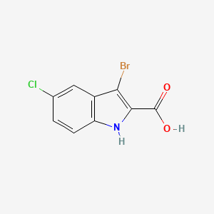 molecular formula C9H5BrClNO2 B8644540 3-Bromo-5-chloro-1h-indole-2-carboxylic acid 