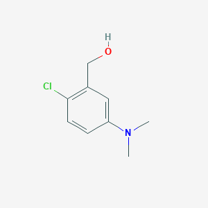molecular formula C9H12ClNO B8644558 [2-Chloro-5-(dimethylamino)phenyl]methanol CAS No. 119056-07-4