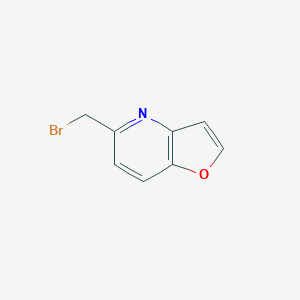 molecular formula C8H6BrNO B8644611 5-(Bromomethyl)furo[3,2-b]pyridine 