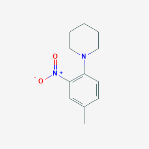 molecular formula C12H16N2O2 B8644626 1-(4-Methyl-2-nitrophenyl)piperidine CAS No. 32117-01-4