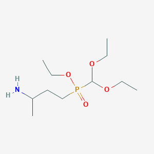 Ethyl (3-aminobutyl)(diethoxymethyl)phosphinate