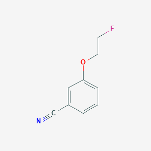 molecular formula C9H8FNO B8644677 3-(2-Fluoroethoxy)benzonitrile 