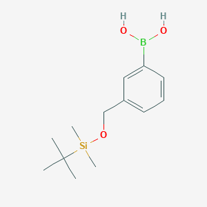 molecular formula C13H23BO3Si B8644682 [3-({[(1,1-Dimethylethyl)(dimethyl)silyl]oxy}methyl)phenyl]boronic acid CAS No. 1177558-51-8