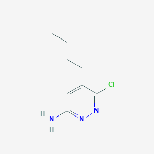 molecular formula C8H12ClN3 B8644701 3-Amino-5-n-butyl-6-chloropyridazine 