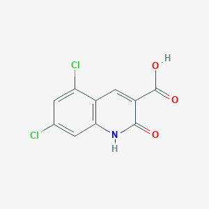 2-Oxo-5,7-dichloro-1,2-dihydroquinoline-3-carboxylic acid