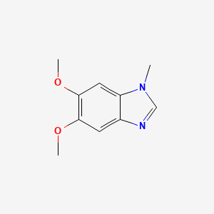 molecular formula C10H12N2O2 B8644733 1-Methyl-5,6-dimethoxybenzimidazole 
