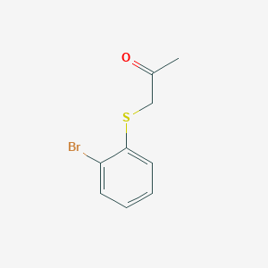 molecular formula C9H9BrOS B8644753 1-[(2-Bromophenyl)sulfanyl]propan-2-one 