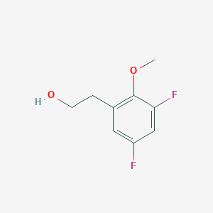 molecular formula C9H10F2O2 B8644771 2-(3,5-Difluoro-2-methoxyphenyl)ethan-1-ol 