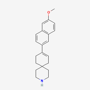 molecular formula C21H25NO B8644795 3-Azaspiro[5.5]undec-8-ene, 9-(6-methoxy-2-naphthalenyl)- CAS No. 918650-80-3