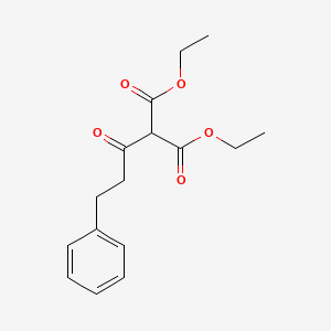 Propanedioic acid, (1-oxo-3-phenylpropyl)-, diethyl ester