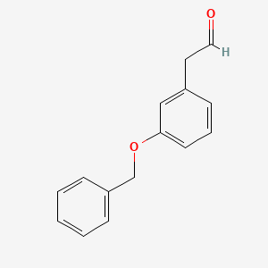 molecular formula C15H14O2 B8644853 [3-(Benzyloxy)phenyl]acetaldehyde 