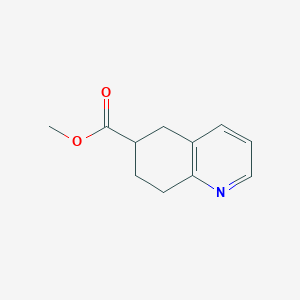 molecular formula C11H13NO2 B8645040 Methyl 5,6,7,8-tetrahydroquinoline-6-carboxylate 