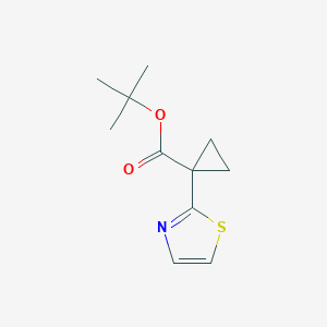 tert-butyl 1-(1,3-thiazol-2-yl)cyclopropane-1-carboxylate