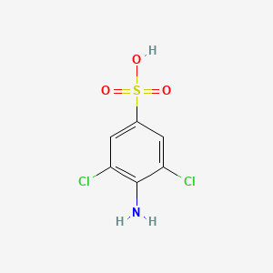 molecular formula C6H5Cl2NO3S B8645058 3,5-Dichlorosulphanilic acid 