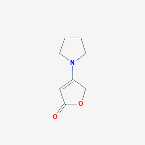 molecular formula C8H11NO2 B8645067 4-(Pyrrolidin-1-yl)furan-2(5H)-one CAS No. 96753-90-1