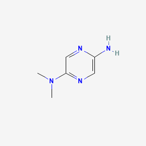 molecular formula C6H10N4 B8645082 N5,N5-dimethyl-pyrazine-2,5-diamine 