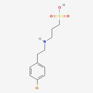 molecular formula C11H16BrNO3S B8645132 1-Propanesulfonic acid, 3-[[2-(4-bromophenyl)ethyl]amino]- CAS No. 819863-04-2