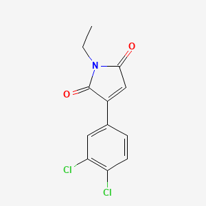 molecular formula C12H9Cl2NO2 B8645153 3-(3,4-dichlorophenyl)-1-ethyl-1H-pyrrole-2,5-dione CAS No. 89932-01-4