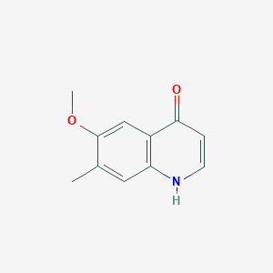 molecular formula C11H11NO2 B8645300 6-methoxy-7-methyl-1H-quinolin-4-one CAS No. 666735-00-8