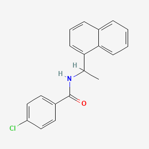 4-chloro-N-[1-(1-naphthyl)ethyl]benzamide