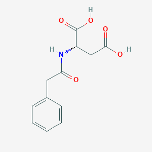molecular formula C12H13NO5 B8645393 (2-phenylacetyl)-L-aspartic acid CAS No. 2752-32-1
