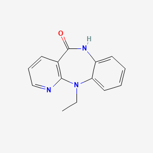 B8645405 N11-Ethyl-6,11-dihydro-5H-pyrido(2,3-b)(1,5)benzodiazepin-5-one CAS No. 132686-96-5