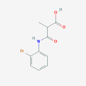 molecular formula C10H10BrNO3 B8645502 3-(2-Bromophenylamino)-2-methyl-3-oxopropanoic acid 