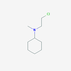 molecular formula C9H18ClN B8645515 2-(N-Cyclohexyl-N-methyl-amino)-1-chloroethane 