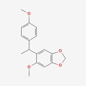 5-Methoxy-6-[1-(4-methoxyphenyl)ethyl]-1,3-benzodioxole