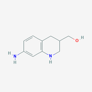 molecular formula C10H14N2O B8645532 (7-Amino-1,2,3,4-tetrahydro-quinolin-3-yl)-methanol 