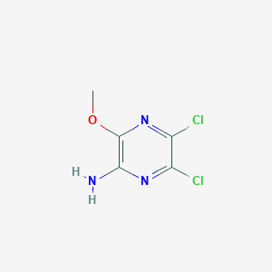 molecular formula C5H5Cl2N3O B8645551 5,6-Dichloro-3-methoxypyrazin-2-amine CAS No. 13484-52-1