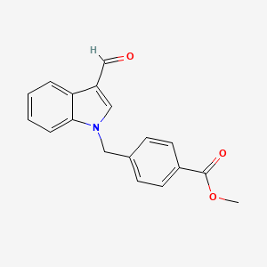 Methyl 4-[(3-formyl-1H-indol-1-yl)methyl]benzoate