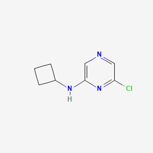 molecular formula C8H10ClN3 B8645614 6-chloro-N-cyclobutylpyrazin-2-amine 