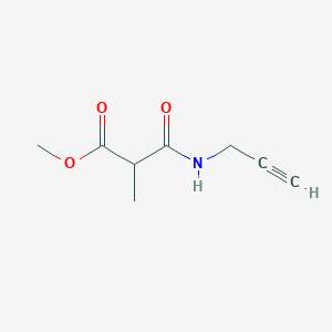 molecular formula C8H11NO3 B8645747 Methyl 2-methyl-3-oxo-3-(prop-2-yn-1-ylamino)propanoate 