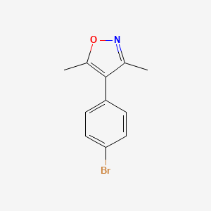 molecular formula C11H10BrNO B8645832 4-(4-Bromo-phenyl)-3,5-dimethyl-isoxazole 