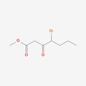 molecular formula C8H13BrO3 B8645872 Methyl 4-bromo-3-oxoheptanoate CAS No. 292056-25-8