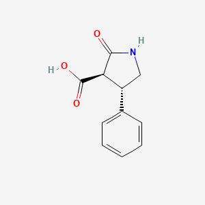 molecular formula C11H11NO3 B8645959 (3R,4S)-2-oxo-4-phenylpyrrolidine-3-carboxylic acid 