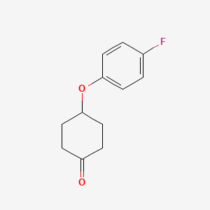 molecular formula C12H13FO2 B8646018 4-(4-Fluorophenoxy)cyclohexan-1-one CAS No. 104605-91-6