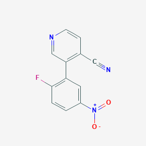 3-(2-Fluoro-5-nitrophenyl)isonicotinonitrile