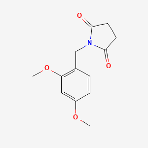 molecular formula C13H15NO4 B8646050 1-(2,4-Dimethoxy-benzyl)-pyrrolidine-2,5-dione 